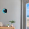 Tidal Timepieces Blue Room tide clock in an entryway of a coastal home.