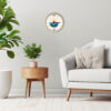 Sun and Sea tide clock on living room wall