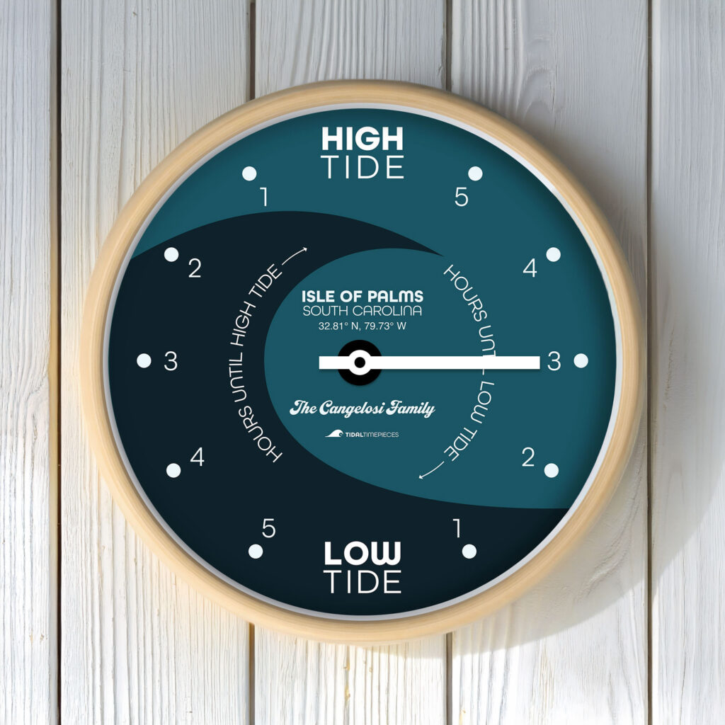 A mockup of a custom clock design for the Cangelosi family.